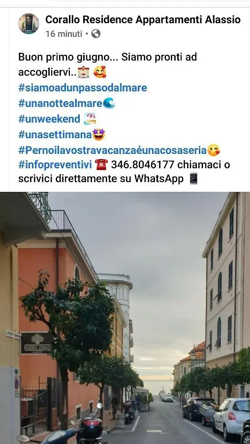 Residence Corallo Alassio Italie